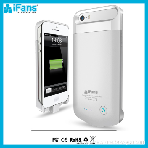 2200mAh Black MFI Powerful Battery Case For iPhone5 Original 8 Pin Connector